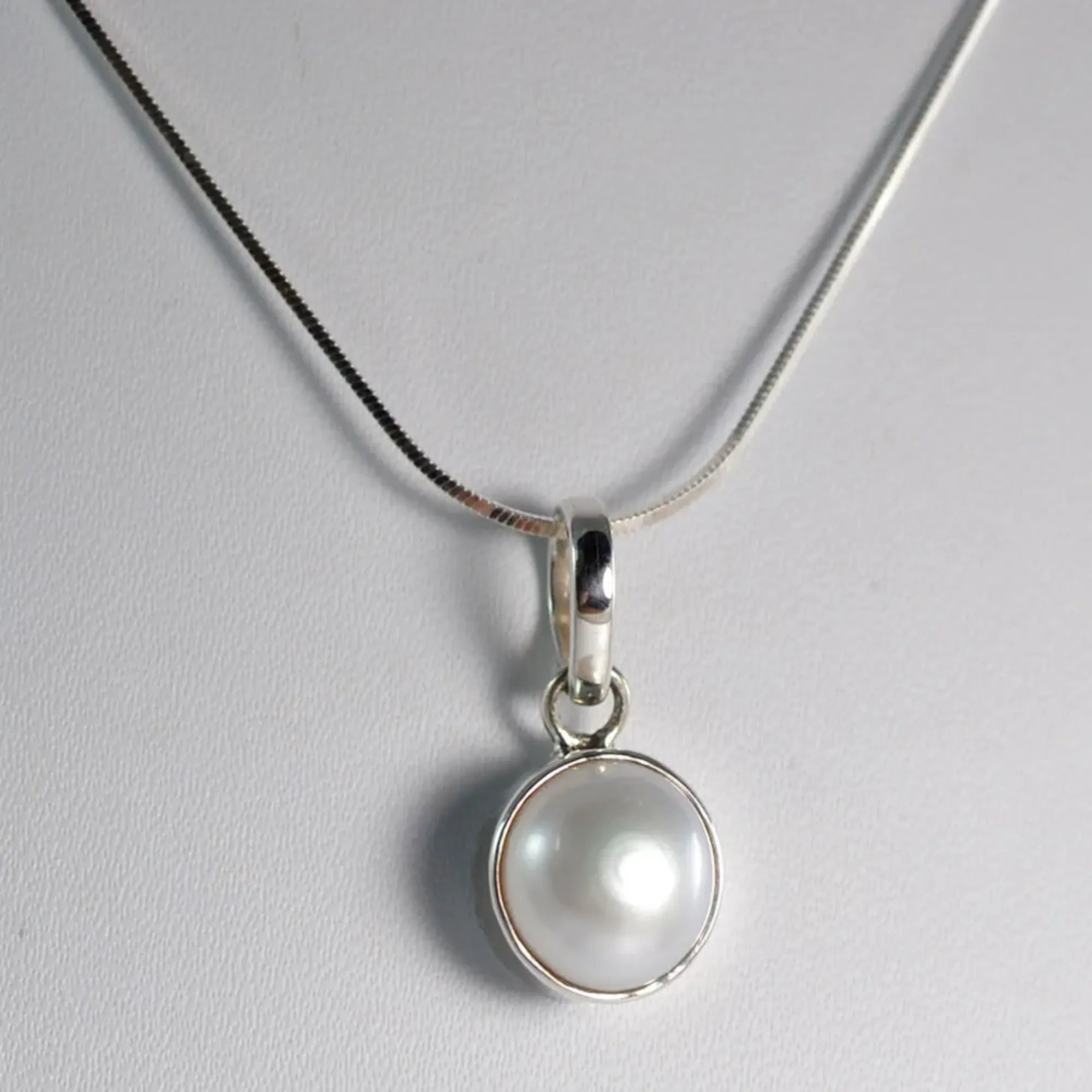 Navya Craft Freshwater Pearl 925 Sterling Silver Necklace Christmas Anniversary Birthday Valentine Day Gift wife her mother sister best friend