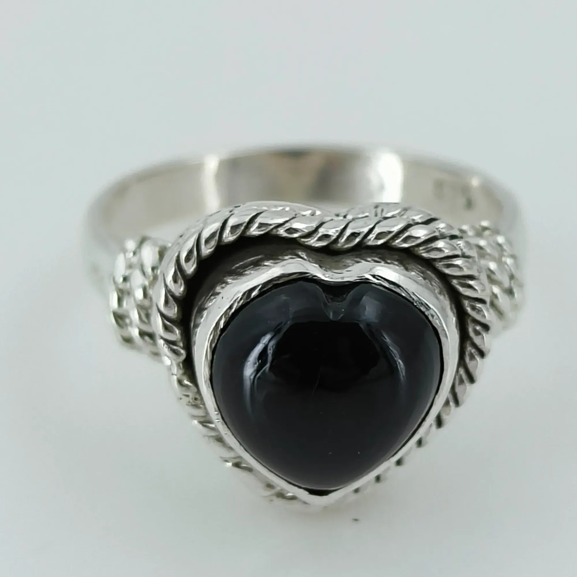 Navya Craft Black Onyx 925 Sterling Silver Handmade Women Statement Ring Boho Jewelry Size 4-13 Christmas Anniversary Birthday Valentine Day Gift wife her mother sister best friend