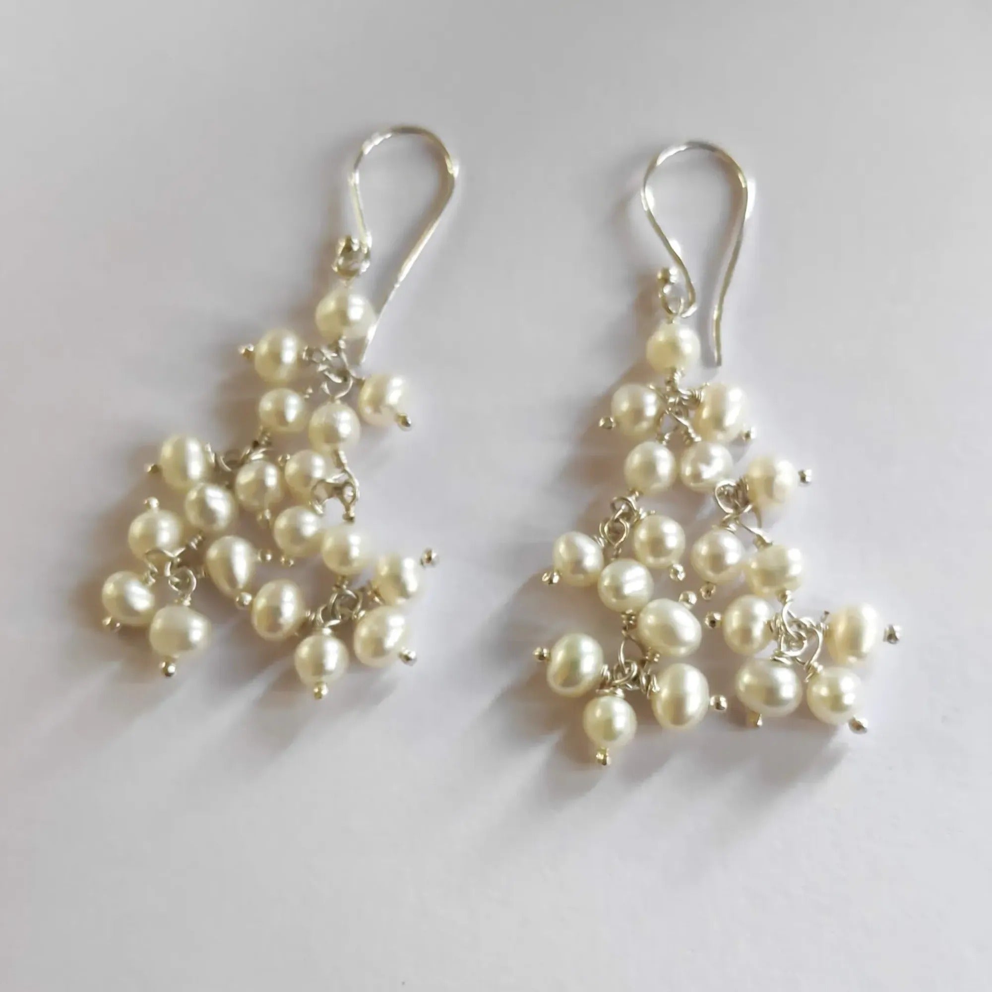 Navya Craft Freshwater Pearl 925 Sterling Silver Handmade Women Earring Christmas Anniversary Birthday Valentine day Gift wife her mother sister best friend