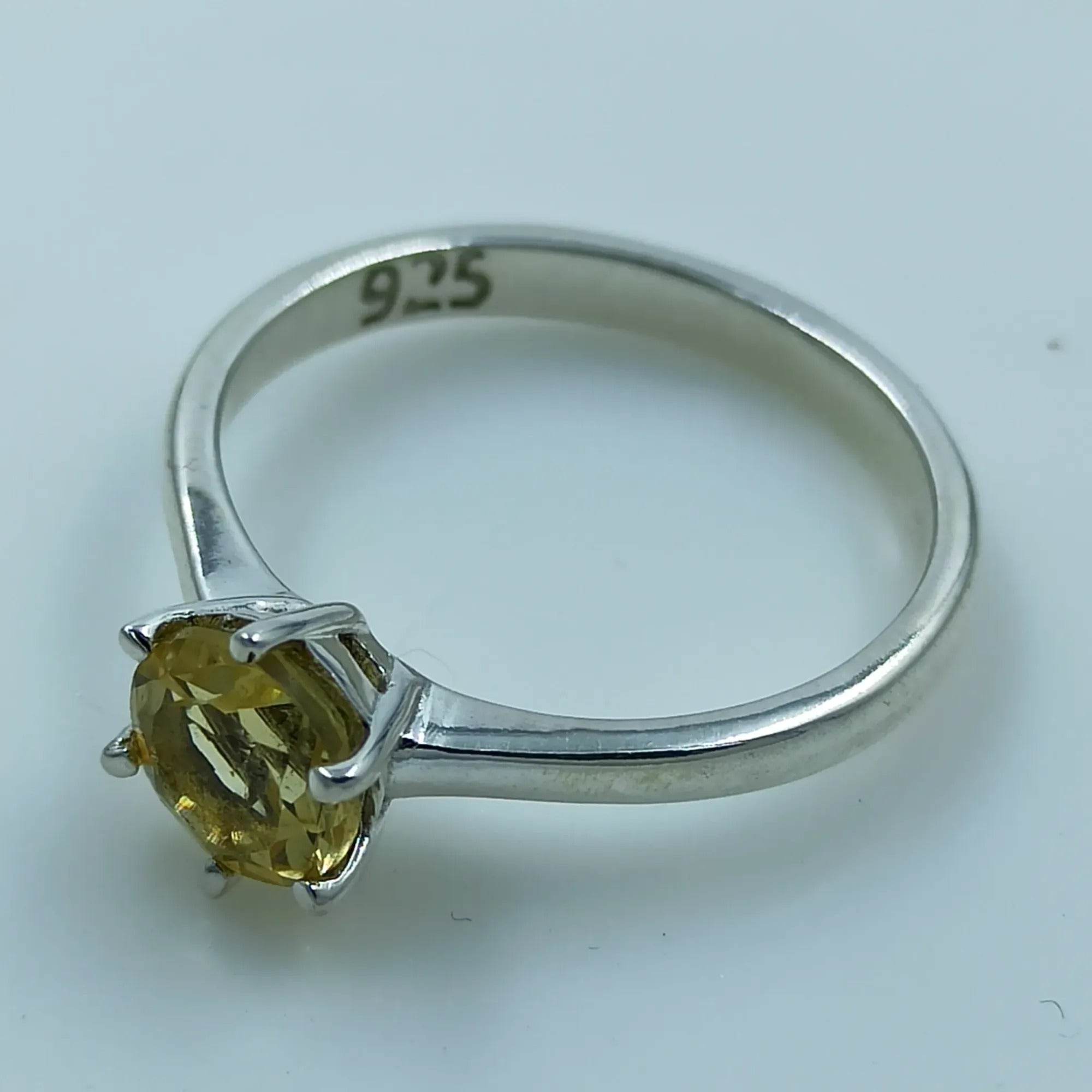 Citrine 925 Sterling Silver Handmade Ring - Boho November Birthstone Jewelry - Perfect Gift for Her Birthday Anniversary Christmas Valentine Day