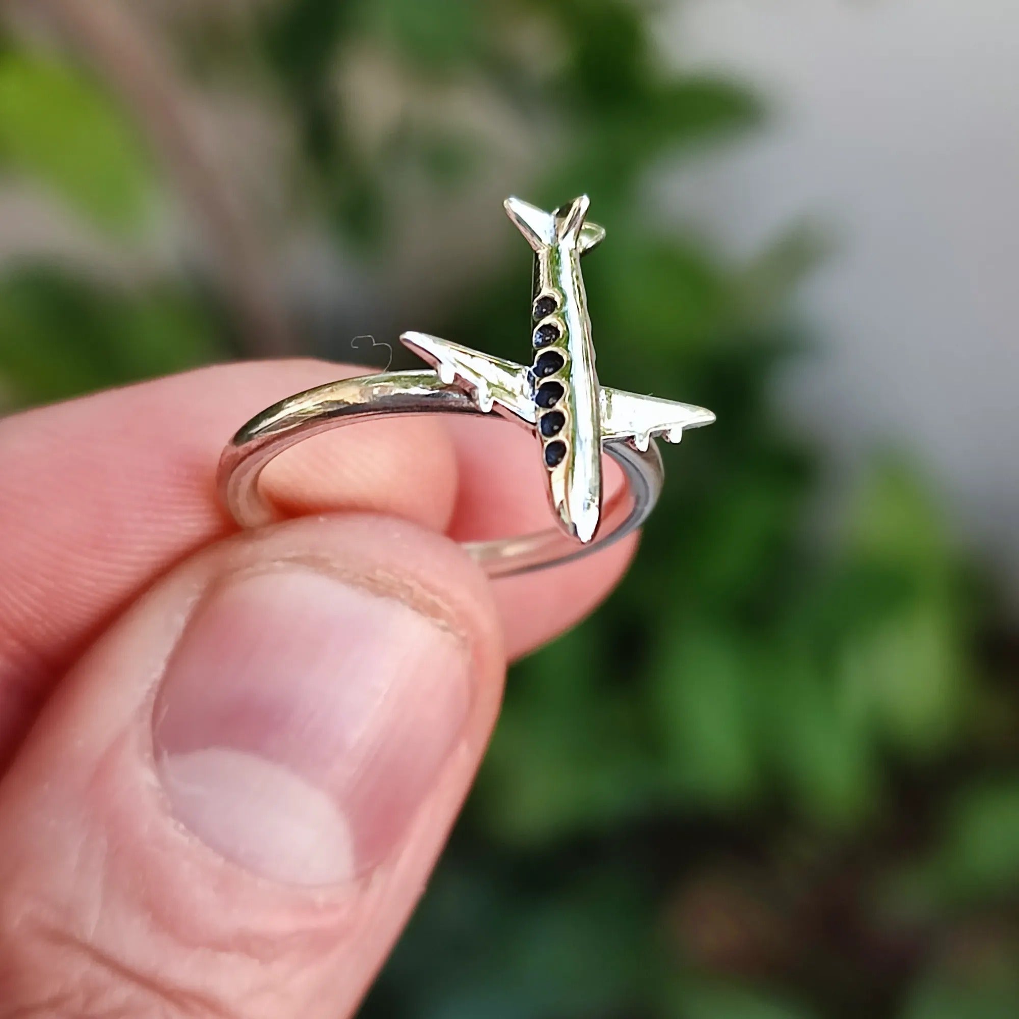 Navya Craft 925 Sterling Silver Handmade Aeroplane Ring for Women Handmade Birthday Anniversary Wedding Marriage Gift Wife her Girl Friend Mother Sister Daughter best friend Jewelry