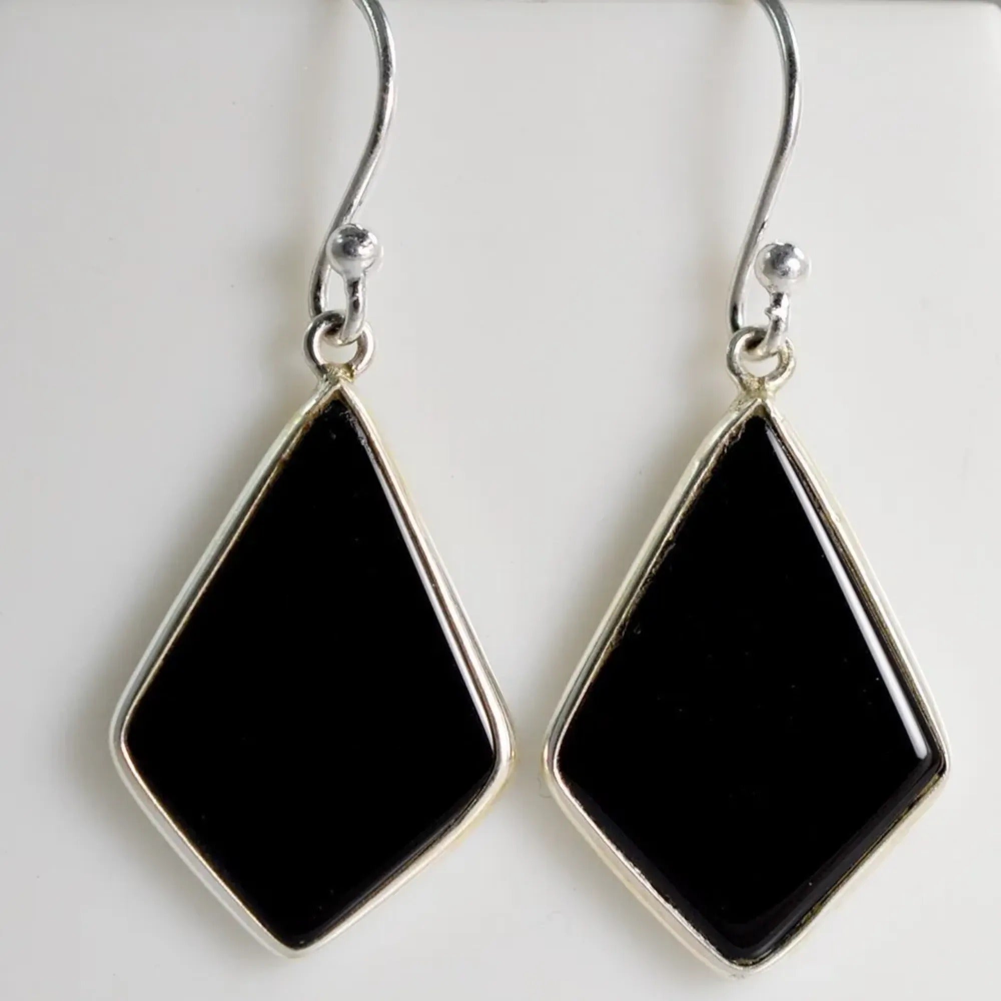 Navya Craft Black Onyx 925 Solid Sterling Silver Handmade Dangle Drop boho Earrings Black Gemstone Black Stone June Birthstone Jewelry for Christmas Anniversary Birthday Valentine day Gift wife