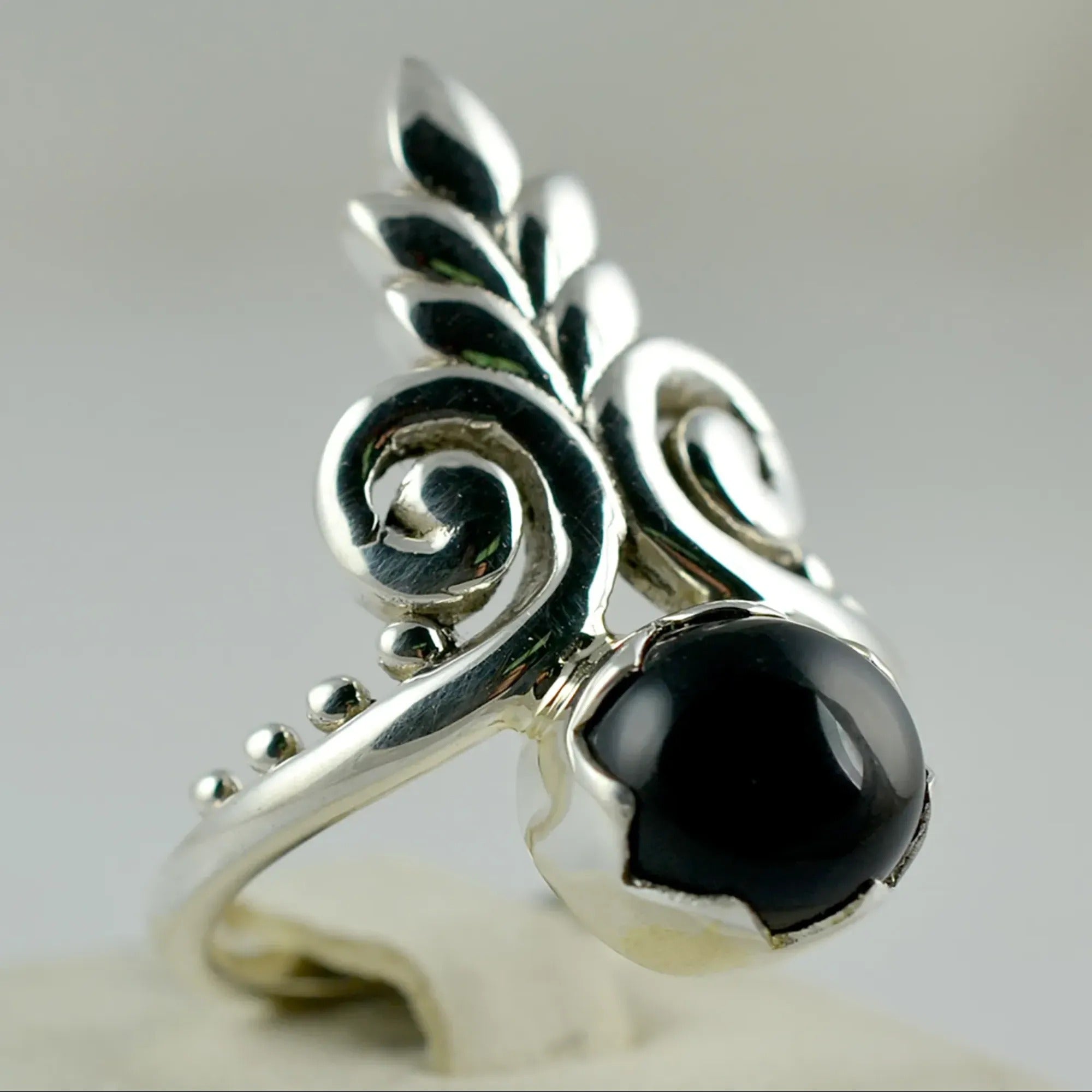 Navya Craft Black onyx Ring 925 Sterling Silver Handmade Ring boho ring Size 4 to 13 US Jewelry Christmas Anniversary Birthday Valentine day Gift for wife mother sister her