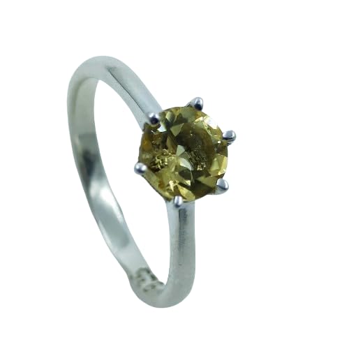 Citrine 925 Sterling Silver Handmade Ring - Boho November Birthstone Jewelry - Perfect Gift for Her Birthday Anniversary Christmas Valentine Day