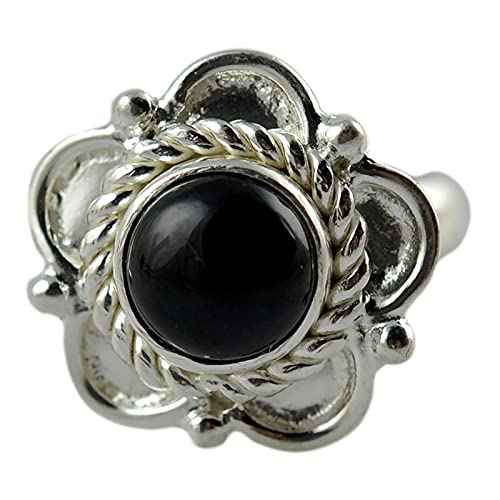 Black Onyx 925 Sterling Silver Handmade Ring - Boho July Birthstone Jewelry - Perfect Gift for Her Birthday Anniversary Christmas Valentine Day - Navya Craft