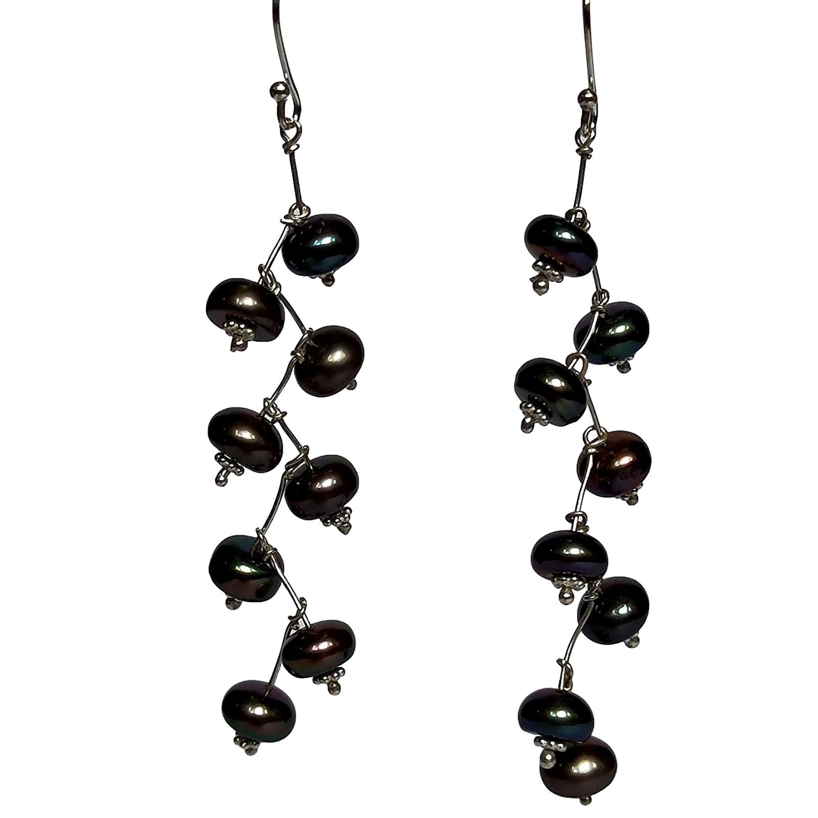 Black Pearl Earrings