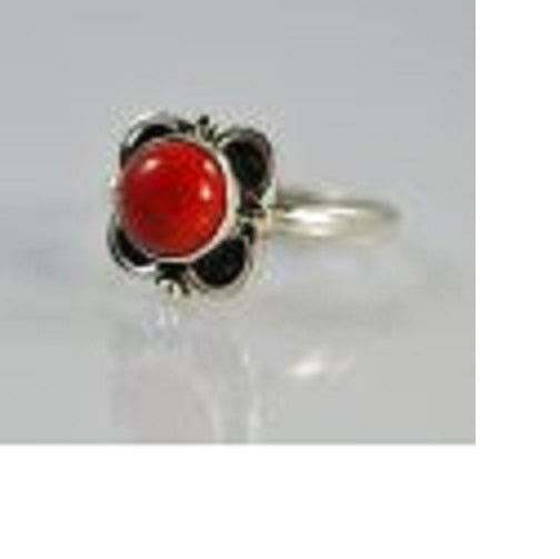 Coral Round Ring