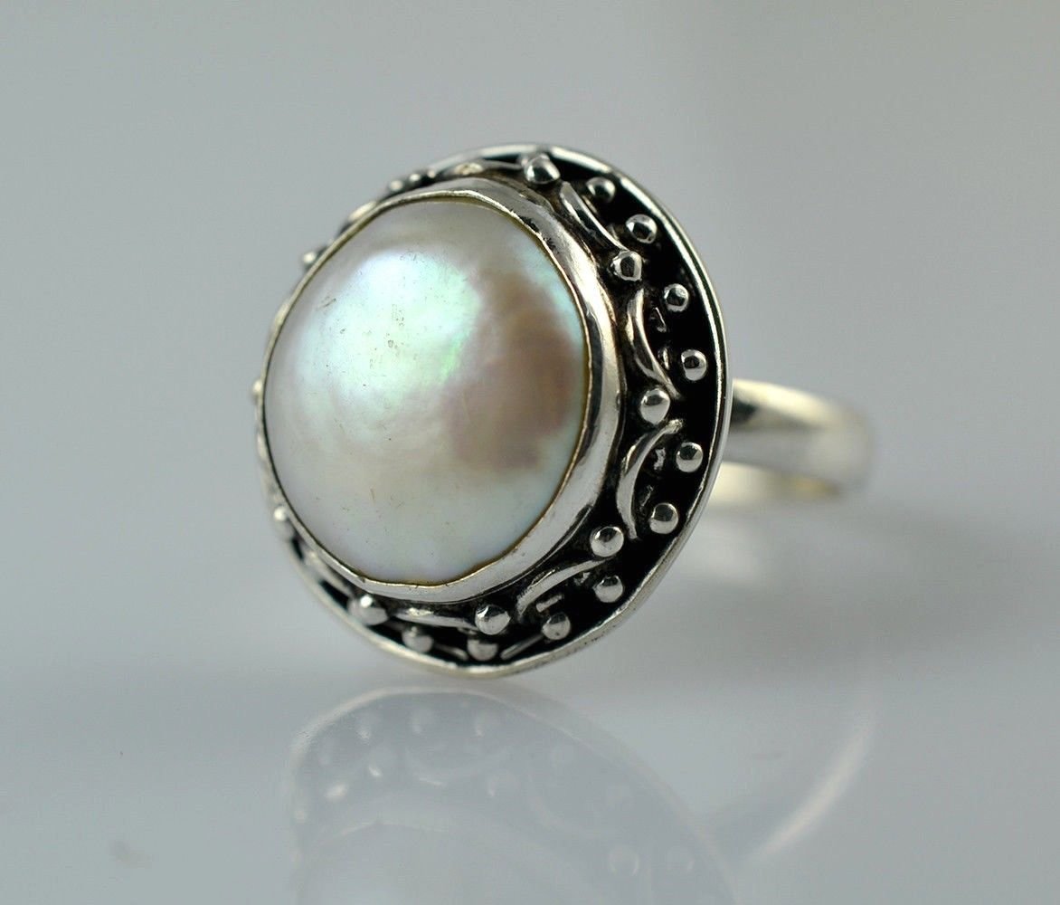 Coin Pearl Ring