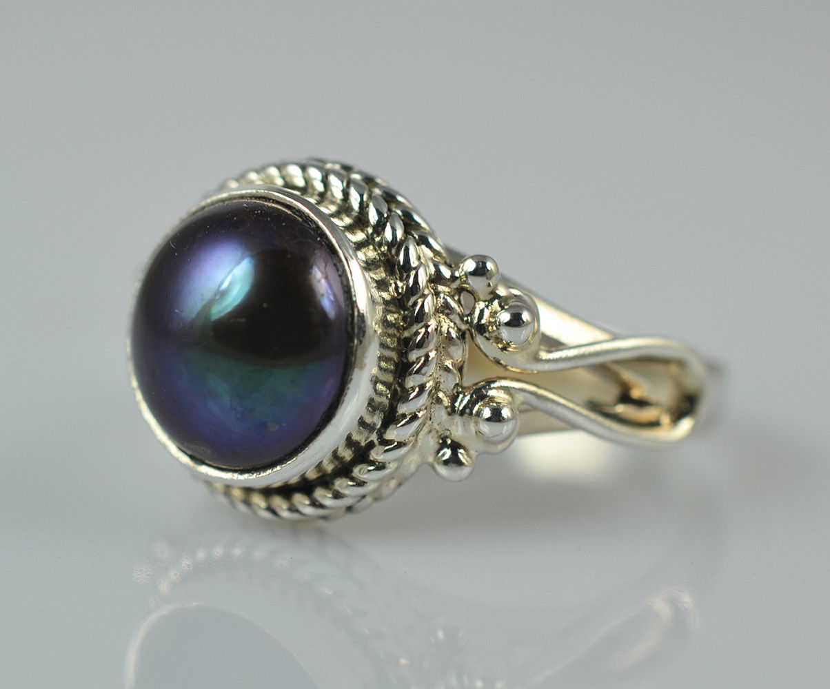 Freshwater Black Pearl Ring