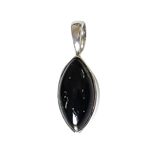 Green Goldstone Marquise Shape 925 Sterling Silver Handmade Pendant Locket for Necklace, Gift for her