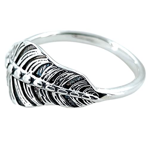 Navya Craft Plain 925 Sterling Silver Handmade Leaf Ring for Women Size 4 to 13 Jewelry Christmas Anniversary Birthday Valentine Day Gift for wife mother sister her