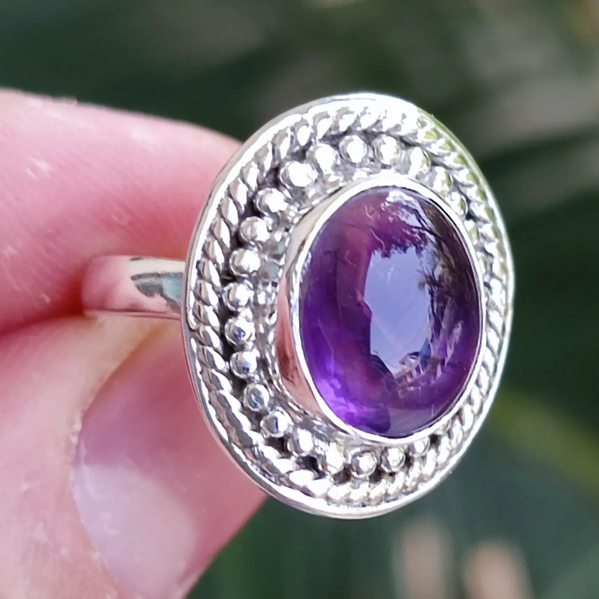 Amethyst 925 Sterling Silver Women Handmade Ring for Women Sizes 4 to 13 US