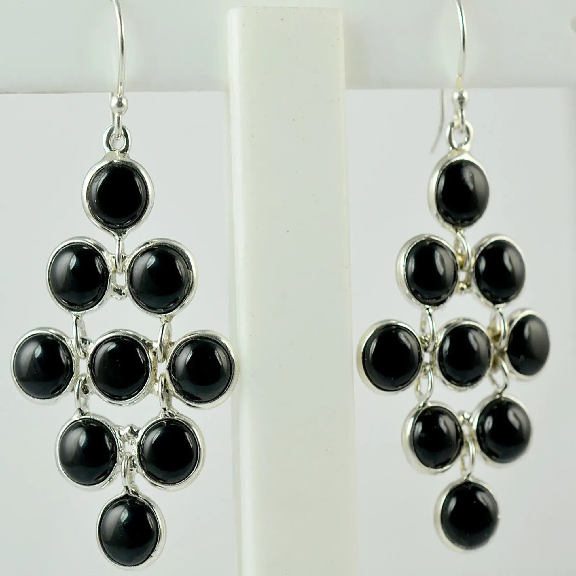 Navya Craft Black Onyx 925 Sterling Silver Handmade Women Earrings Silver Jewelry Christmas Anniversary Birthday Valentine day Gift for wife her mother sister best friend