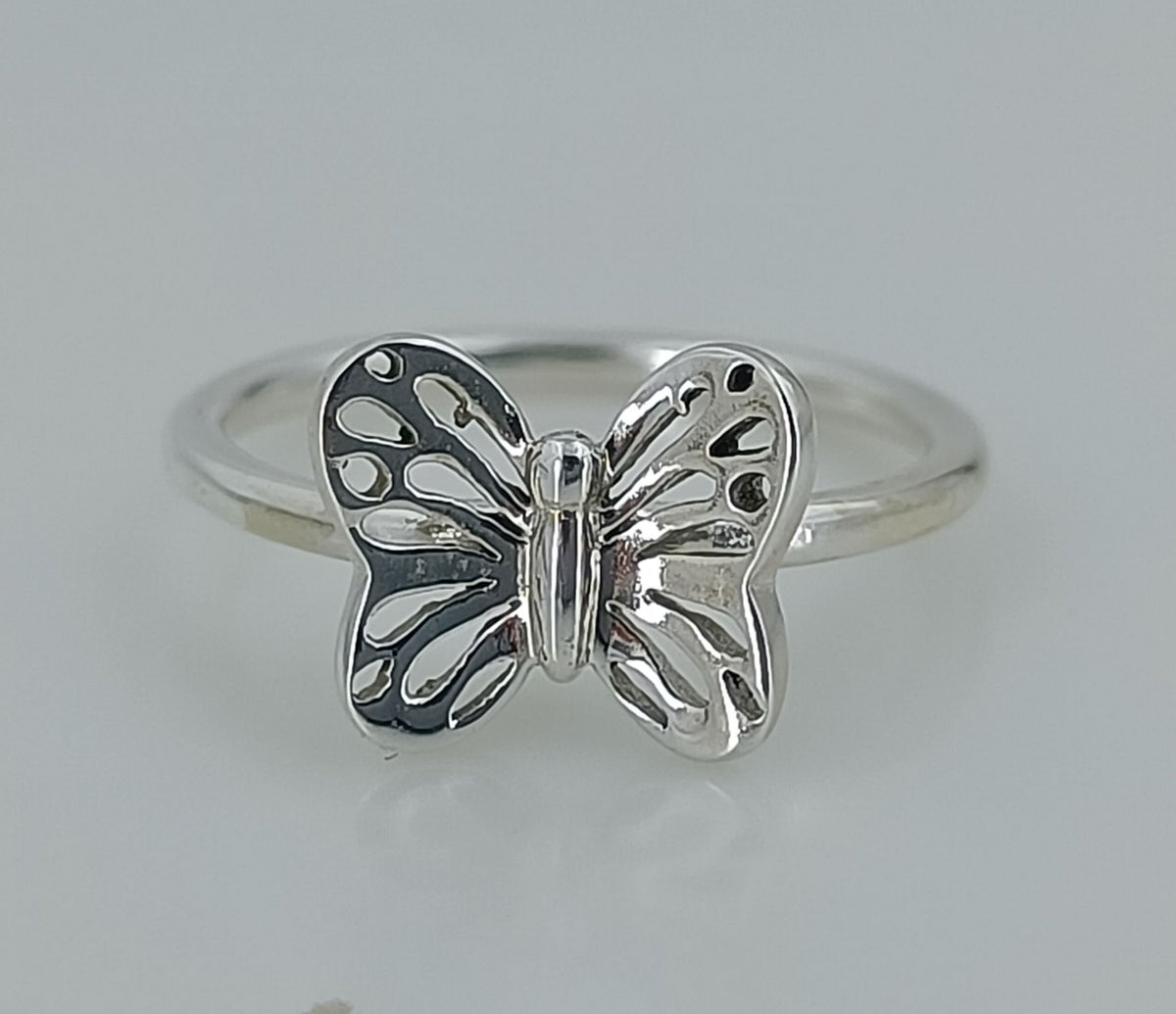 Kids Silver Rings Butterfly Silver Ring for Kids, 925 Silver Butterfly Ring, Kids Ring ...